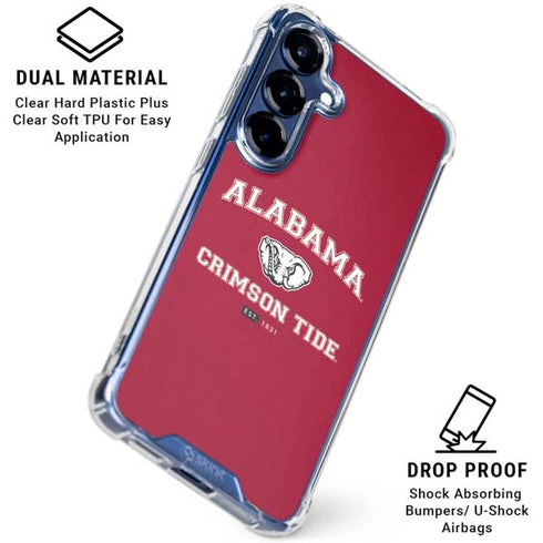 University of Alabama Crimson Tide Basketball Galaxy S25 Clear Case